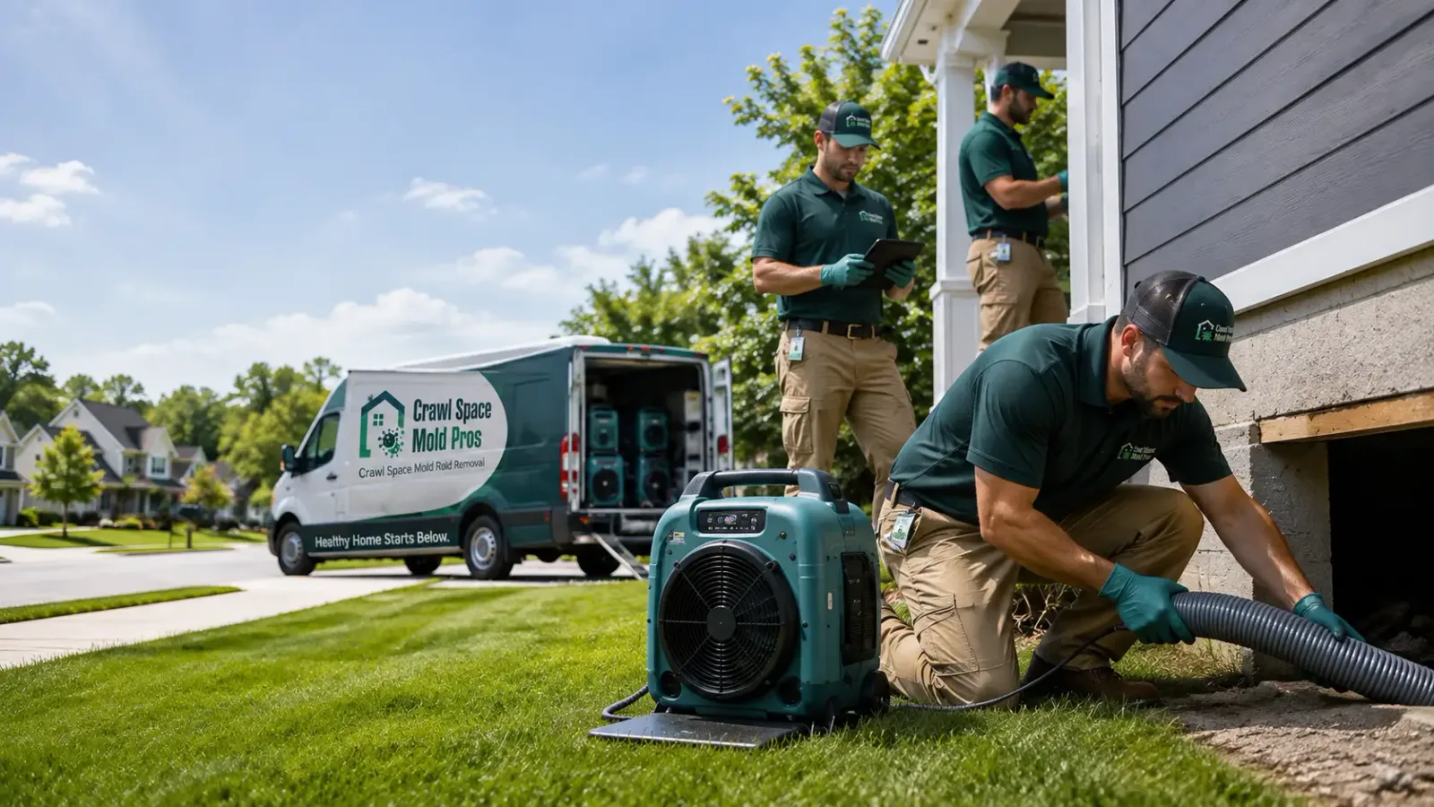 Crawl Space Mold Removal in Yaphank, NY